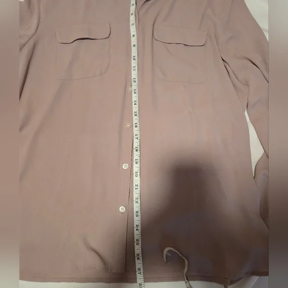 [EUC] New York & Co Womens Sz XL Blouse Top Lilac Purple Convertible 3/4 Sleeve - Picture 7 of 8